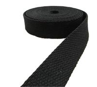 FOELANNE Nylon Heavy Webbing Strap, Cotton Webbing Strap 38mm 5 Meters Multicolor DIY Backpack Strap Sewing Accessories(Black)