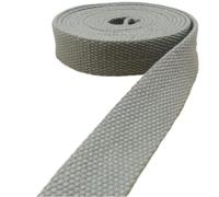 FOELANNE Nylon Heavy Webbing Strap, Cotton Webbing Strap 38mm 5 meters Multicolor DIY Sewing Bag Straps(Light gray)