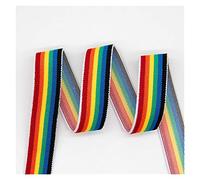 FOELANNE Nylon Heavy Webbing Strap, Sewing Elastic Stripe Bands For DIY Garment Underwear Multicolor 25mm/38mm 1 Meter(38mm)