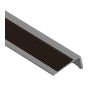 FOELANNE Self Adhesive Rubber Angle Edging, Stair Trim L-Shape PVC Grooved Non-Slip Wear Multicolor 200-500cm(Black,200cm)