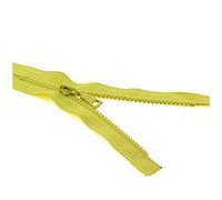 FOELANNE Zips For Sewing Resin Zipper, 5# 15/20/25 cm 2Pcs Plastic Zipper Resin Colorful Zipper Close-End Auto Lock Zipper(Yellow,20cm)