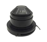 Foemey 1 Piece Microscope Condenser (NA1.25) Optical Fittings with Variable Diaphragm Fit for Converging Light in Bright Field