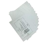 Foemey 12PCS Paper Shredder Lubricant Sheets Shredder Lubricating Oil Portable Paper Type Lubricating Oil for