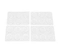 Foemey 24 Pieces Drum Dampeners, Drum Damper Gel Pads Drum Silencers Non- Soft Silicone Drum Mute For Drums Tone Control (Clear)