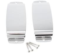 Foemey 2PCS for Guitar Pickup Cover Guitar Steel Pickup Cover for Style Bass Easy Install Easy to Use Silver