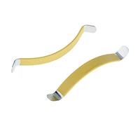 Foemey 2Pcs Metal String Spreaders Guitar Luthier Tool for Cleaning Fretboard Yellow