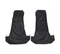 Foemey 2x Universal Waterproof Nylon Front Car Van Seat Covers Protectors Black Pair