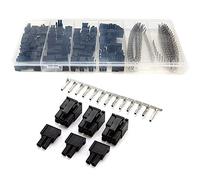 Foemey 400Pcs Crimp Female Terminals Pin Plug + 50Pcs 5557 8(6+2) P ATX EPS PCI-E Connectors with Plastic Box