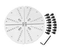 Foemey 8Inch Flat Lathe Chuck Jaw Set Lathe Chuck Jaw Set Kit for Wood Lathe Key Chuck &Scroll Chuck Flat Jaw Set with Buffer Kit for Wood Lathe Chucks