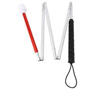 Foemey Aluminum Folding Cane 4-Sec Folding Cane with Rolling Tip for Blind Walking Stick