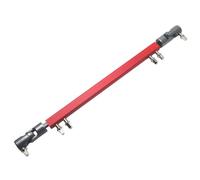 Foemey Double Kick Drum Pedal Drive Shaft Steel Bass Drum Pedal Linkage Connector Arm,Red Easy Install Easy to Use