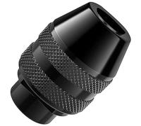 Foemey Drill Chuck, 1/32 to 1/8 Replacement 4486 Drill Keyless Bit Chuck Shaft Rotary Tool Quick Change Adapter Kit