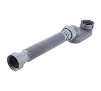 Foemey Gray Bathtub Shower Drain Pipe Flat P Trap Free Standing Tub Drain for Bath Bathtub Drain