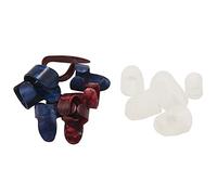 Foemey Guitar Kit Includes 8 Pieces for Guitar and Plectrums (Made of Blue Celluloid and Metal), 5 Pieces Transparent Guitar Protectors