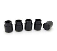 Foemey Guitar Toggle Switch Cap Tip Push On Top Hat Round Black Parts Pack Of 5