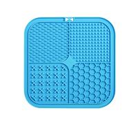 Foemey Lick Mat for Dogs, Food-Grade Silicone Dog Lick Mat As Slow Feeder, Dog Licking Mat with Suction Cups Blue