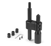 Foemey M12x1.25 Aluminum Car H Type Shift Knob Extension Adjustable Extender Shifter with Three Adapters Replacement