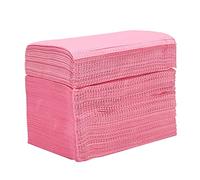 Foemey Pink 125Pcs Absorbent Tattoo Tablecloth Disposable Tattoo Cloth Towel Cleaning Pad Waterproof Paper Tablecloth Pad Double Board Tattoo Accessories 45x33Cm