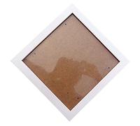 Foemey Square Thick Pine Wood Wall Picture Frame(White, 6 Inch)