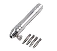 Foemey Stainless Steel Watch Crown Tube Insert Remover Opener Holder with 4 Pins for Removing Tudr Case Tube