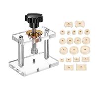 Foemey Watch Back Case Screw Type Closer with 20 Dies Acrylic Watchmaker Press Tool Set Fit for Watch Repairing