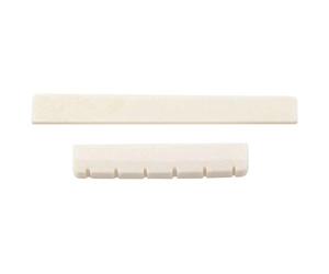 Foemey White Guitar Parts 6 String Classical Guitar Bone Bridge Saddle And Nut Set