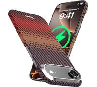 Foenor Aramid Fibre Case for iPhone Air, Compatible with MagSafe, 600D Ultra Thin Case with Caseless Feel, Lightweight Protective Phone Cover for iPhone 17 Air Carbon Fibre Look Sunset