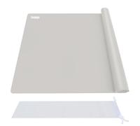 Foepoge Extra Large Silicone Mat for Resin Casting 71x51 cm Craft Mat | Non Stick Silicone Sheet Heat Resistant Countertop Protector Placemat for Kitchen Worktops Craft Mat for Resin Mould / Grey