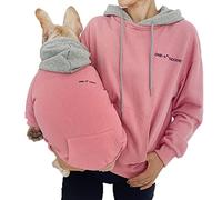 Foern Dog Clothes, Dog & Owner Matching Hoodies, Pink, M