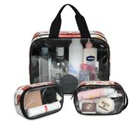 Foerrkelg Horse Cosmetic Bag,3 Pcs Toiletry Bag Clear Toiletry Bag Toiletry Bag for Women Clear Cosmetic Bag Makeup Organizer Bag Unicorn Horse, Color 5, 12.2*3.74*10 in