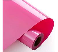 Foeska Heat Transfer Vinyl Bundle 12" x 10' Feet Rolls, HTV for Silhouette Cameo Easy to Cut & Weed, DIY Heat Press Design for T-Shirt, Clothes, Hats and Other Textiles PINK