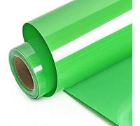 Foeska Heat Transfer Vinyl Bundle 12" x 10' Feet Rolls, HTV for Silhouette Cameo Easy to Cut & Weed, DIY Heat Press Design for T-Shirt, Clothes, Hats and Other Textiles light green