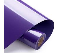 Foeska Heat Transfer Vinyl Bundle 12" x 10' Feet Rolls,HTV for Silhouette Cameo Easy to Cut & Weed, DIY Heat Press Design for T-Shirt, Clothes, Hats and Other Textiles Purple