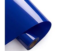 Foeska Heat Transfer Vinyl Bundle 12" x 10' Feet Rolls, PVC HTV for Silhouette Cameo Easy to Cut & Weed, DIY Heat Press Design for T-Shirt, Clothes, Hats and Other Textiles Blue