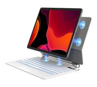 Foeytaody Keyboard Case for Samsung Galaxy Tab S10/S9 FE 10.9'' Floating Cantilever Stand with Multi-Touch Trackpad S Pen Holder LCD Display Backlit Magnetic Keyboard for Galaxy Tab S9/S8/S7 11 Inch