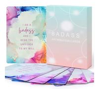 Fofeadm Badass Affirmation Cards, Daily Encouragement Motivational Cards for Women, Unleash Your Inner Power with Sweary Funny and Sassy, Gift for Women