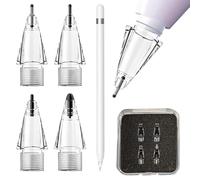 Fofvccv for Apple Pencil Tips Replacement 4 Pack, Smooth Soft Stylus Nibs Compatible with Apple Pencil Pro/USB-C / 2nd & 1st Generation, Durable Pencil Tips for iPad Drawing Writing (Clear)