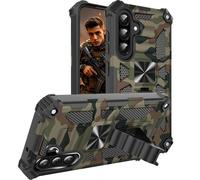 Fofvccv for Samsung Galaxy A26 5G Camouflage Case, Military Grade Tough Armor Shockproof Phone Case Bult-in Magnetic Kickstand for Samsung A26 5G, Camo Green