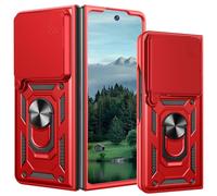 Fofvccv Slide Camera Lens Cover Case for Motorola Razr Fold SJ Red