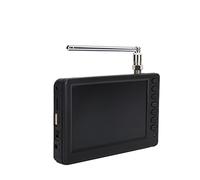 FOFY Handheld TV, Rechargeable Good Signal Digital Television UK Plug 110-220V Portable 5 Inch for Kitchen for Camping for Car