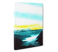 Fog Beneath the Mountain Canvas Print for Living Room Bedroom Home Office Décor, Wall Art Picture Ready to Hang, 30 x 20 Inch (76 x 50 cm)