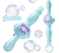 Fog Bubble Machine for Kids, Colorful Smoke Bubble Fog Machine, Elastic Bubble Fog Wand, Magic Interactive Fog Bubble Maker (blue)