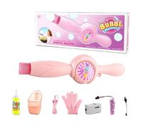 Fog Bubble - Machine for Party Effects, Rechargeable Portable Foam Generator with LED Glow System, High Output Bubble Stream & Mist Fusion Design for Backyard, Park, Playground and Festival Events