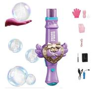 Fog Bubble Machine, Rechargeable Automatic Electric Smoke Bubble Machine, Magic Smoke Bubbles Maker, Colorful Lights & Music, Bubbles Fog Game for Parties, Beaches, Outdoor Toys Gifts