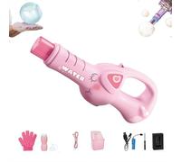 Fog Bubble Machine, Rechargeable Automatic Electric Smoke Bubble Machine, Magic Smoke Bubbles Maker, Colorful Lights & Music, Bubbles Fog Game for Parties, Beaches, Summer (D)