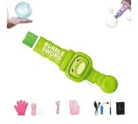 Fog Bubble Machine, Rechargeable Automatic Electric Smoke Bubble Machine, Magic Smoke Bubbles Maker, Colorful Lights & Music, Bubbles Fog Game for Parties, Beaches, Summer (F)