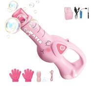 Fog Bubbles, Rechargeable Automatic Fog Set, Automatic Bubble Maker with Lights and Music, for Kids Parties, Beach, Summer, Entertainment and Play