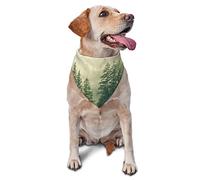 Fog Forest Dog Bandanas,Dog Bandanas Scarf Triangle Bibs Kerchief Flannel Thicken Cotton Bandana for Small Medium Large Dogs and Cats