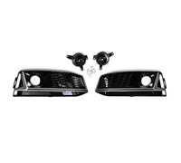 Fog Grill Compatible With A4 B9 S4 For S-Line 2019 1 Pair Front Bumper Fog Light Lamp Grille Car Fog Lamp Grille Car Front Fog Lamp Grille