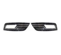 Fog Lamp Accessories A4 B8.5 for Standard for Edition Black Honeycomb Mesh Car Front Bumper Fog Light Grille Cover Fog Lamp Grill 2013-2016(Chrome Black)